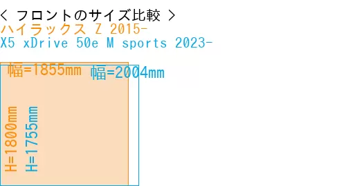 #ハイラックス Z 2015- + X5 xDrive 50e M sports 2023-